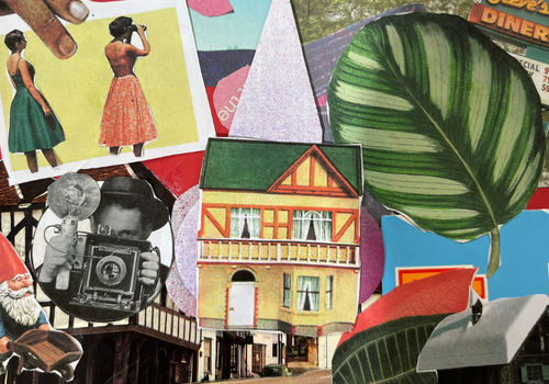 Photo collage from Visual Arts course