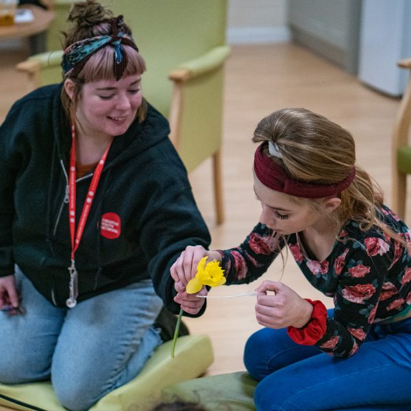 youth worker with young person